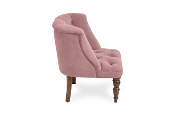 Кресло Бриджит розовый ножки коричневые в Екатеринбурге - предосмотр 2