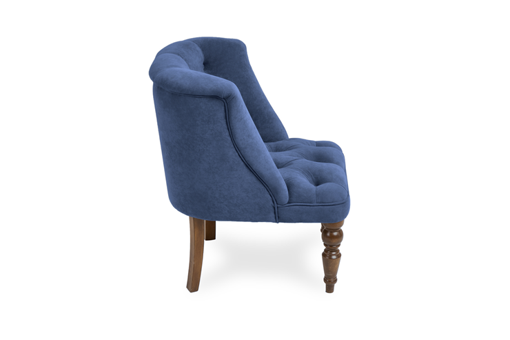 Кресло Бриджит синий ножки коричневые в Ревде - изображение 2