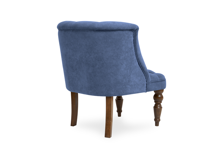 Кресло Бриджит синий ножки коричневые в Екатеринбурге - изображение 3
