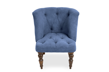 Кресло Бриджит синий ножки коричневые в Асбесте