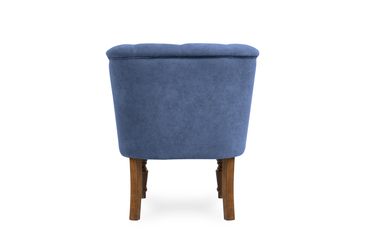 Кресло Бриджит синий ножки коричневые в Ревде - изображение 5