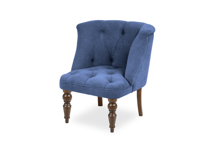Кресло Бриджит синий ножки коричневые в Екатеринбурге - изображение 6