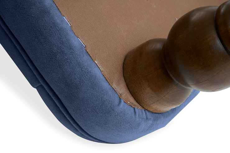 Кресло Бриджит синий ножки коричневые в Ревде - изображение 7