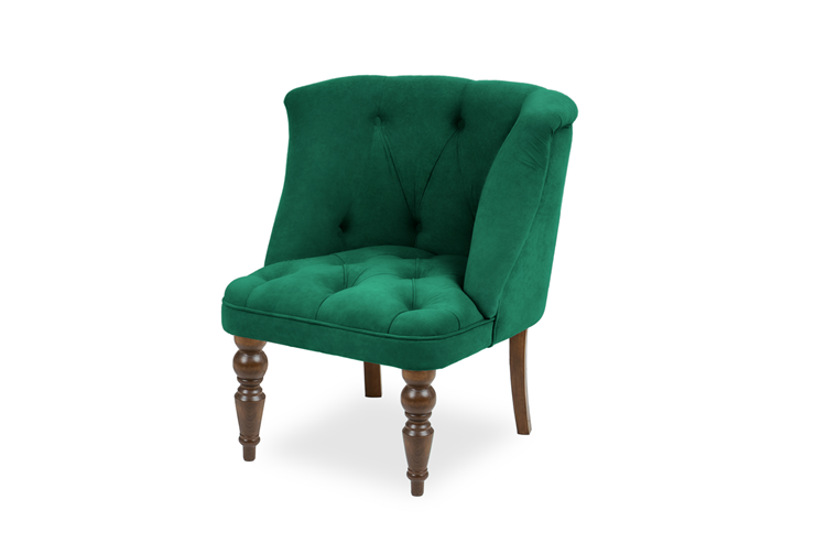Мягкое кресло Бриджит зеленый ножки коричневые в Кушве - изображение 6