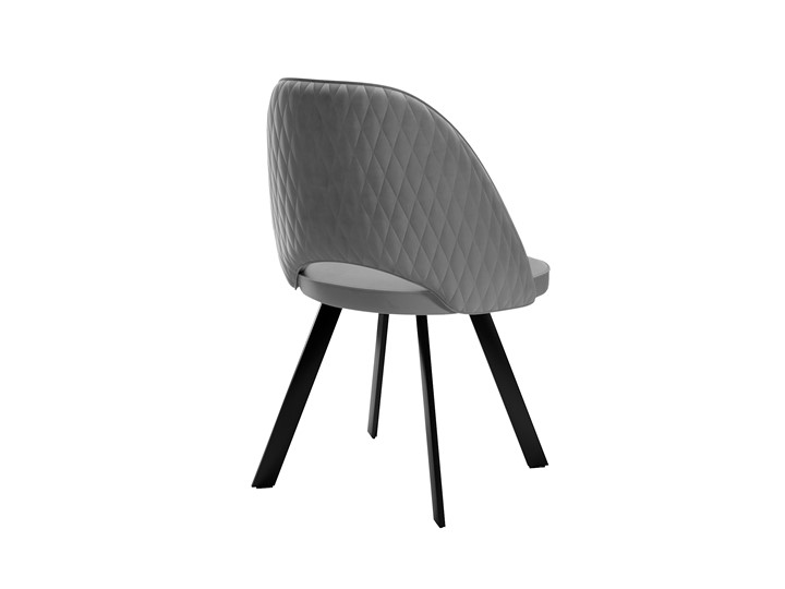 Мягкий стул 228 Поворотный, Микровелюр серый / опоры черные в Асбесте - изображение 2