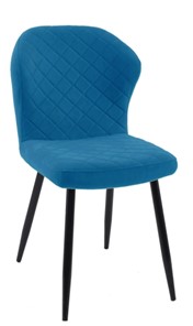 Мягкий стул 239 синий, ножки черные в Екатеринбурге