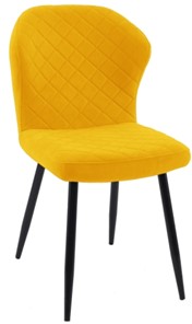 Обеденный стул 239 желтый, ножки черные в Екатеринбурге - предосмотр