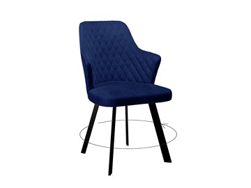 Обеденный стул 245 Поворотный синий/черный в Екатеринбурге