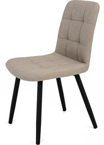 Обеденный стул Кубика Абсент NEW, ноги черные круглые XL (R32)/велюр T170 Бежевый в Екатеринбурге