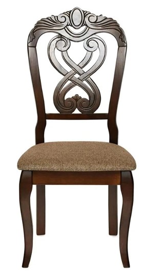 Обеденный стул Андромеда, дерево гевея 47х55х107 Cappuchino/ткань коричневая S 168-7 (2 шт) арт.12895 в Екатеринбурге - изображение 4