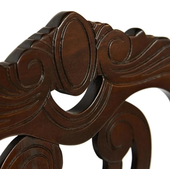 Обеденный стул Андромеда, дерево гевея 47х55х107 Cappuchino/ткань коричневая S 168-7 (2 шт) арт.12895 в Екатеринбурге - изображение 6
