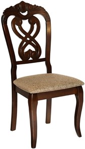 Обеденный стул Андромеда, дерево гевея 47х55х107 Cappuchino/ткань коричневая S 168-7 арт.19543 в Каменске-Уральском