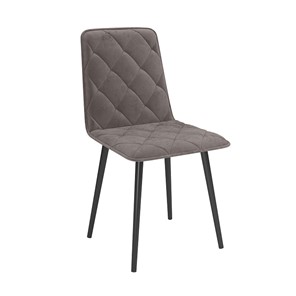 Обеденный стул Антика, велюр тенерифе стоун/Цвет металл черный в Ирбите
