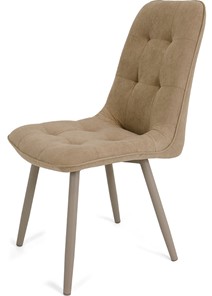 Обеденный стул Бакарди, ноги мокко круглые R32/велюр T184 Кофе с молоком в Ревде