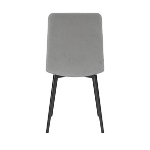 Обеденный стул Белла, велюр тенерифе грей/Цвет металл черный в Ирбите - предосмотр 3