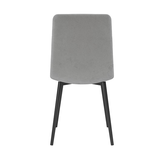 Обеденный стул Белла, велюр тенерифе грей/Цвет металл черный в Ирбите - изображение 3
