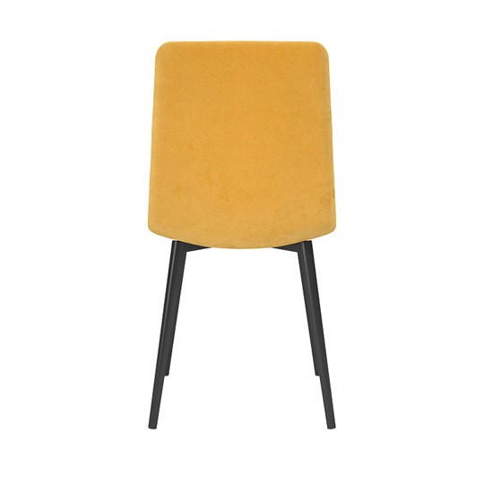 Кухонный стул Белла, велюр тенерифе куркума/Цвет металл черный в Асбесте - изображение 3
