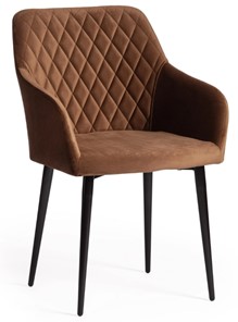 Обеденный стул BREMO (mod. 708) 58х55х83 коричневый barkhat 11/черный арт.19044 в Полевском