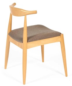 Кухонный стул BULL бук/ткань 54,5x54x75 Натуральный арт.19586 в Тавде - предосмотр 1