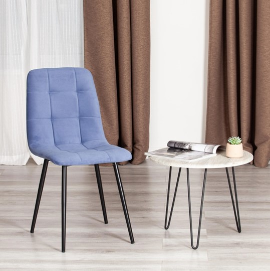 Кухонный стул CHILLY MAX 45х54х90 серо-голубой/черный арт.20032 в Екатеринбурге - изображение 9