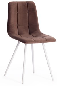 Обеденный стул CHILLY (mod. 7095-1) 45х53х88 коричневый barkhat 12/белый арт.17290 в Екатеринбурге