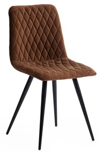 Обеденный стул CHILLY X (mod.7096) 45х53х88 коричневый barkhat 11/черный арт.15557 в Первоуральске