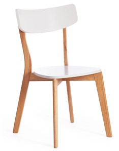 Обеденный стул Claire, дерево гевея/МДФ 48x49,5x81,5 Белый/натуральный (2 шт) арт.15113 в Каменске-Уральском