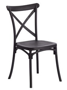 Обеденный стул CROSS (mod. PL24) 48х58х89 Black (черный) 05 арт.19693 в Ревде