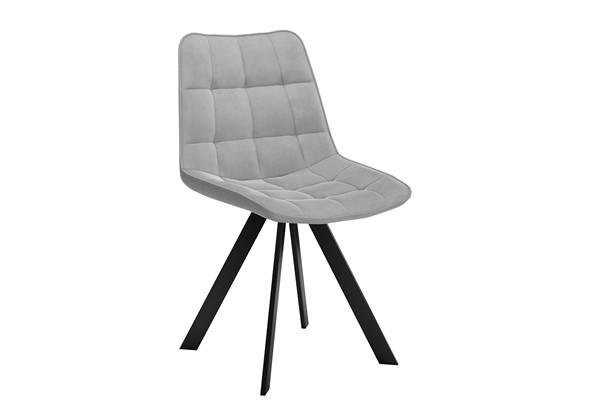 Мягкий стул DikLine 229 поворотный, B22 GREY, ножки черные в Красноуфимске - изображение