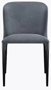 Обеденный стул dikline 275 С103 серый ножки черные в Екатеринбурге