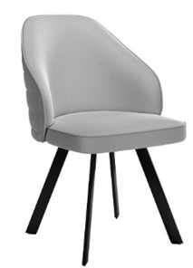 Обеденный стул dikline 276 Е28 светло-серый  ножки черные в Кушве
