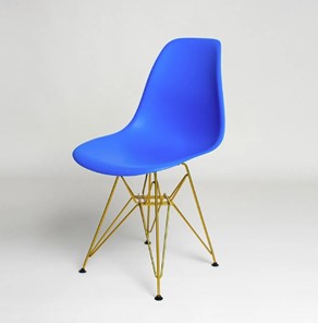 Обеденный стул DSL 110 Gold (синий) в Артемовском