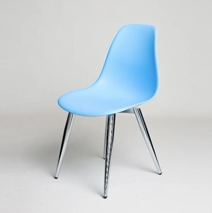 Обеденный стул DSL 110 Milan Chrom (голубой) в Артемовском - изображение