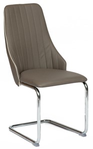 Обеденный стул FRATELLI (mod.8415) 44х62х97 пепельно-коричневый (окантовка слон.кость) в Ирбите