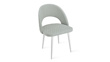 Кухонный стул Гэтсби К1К (Белый матовый/Велюр Confetti Silver) в Ревде