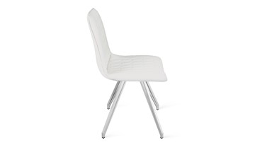 Обеденный стул Хьюго К4 (Белый матовый/Кож.зам Polo White) в Ревде - предосмотр 1