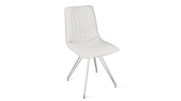 Обеденный стул Хьюго К4 (Белый матовый/Кож.зам Polo White) в Ревде