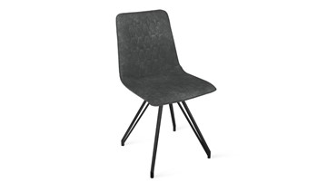 Кухонный стул Хьюго К4 (Черный муар/Микровелюр Wellmart Graphite) в Ревде