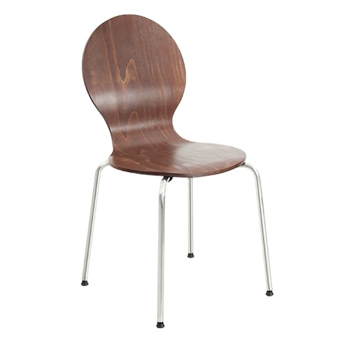 Обеденный стул Kelly wood chrome в Екатеринбурге - изображение 1