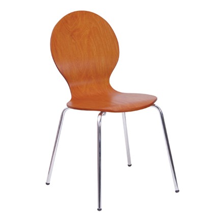 Обеденный стул Kelly wood chrome в Екатеринбурге - изображение