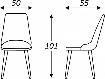 Обеденный стул Клэр (Тиффани Т183/ноги черные) в Ревде - предосмотр 6