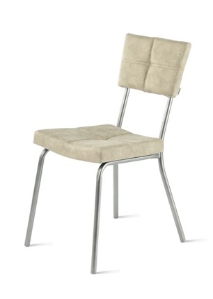 Кухонный стул Лион 1, Allure ivory/Металлик в Екатеринбурге - изображение