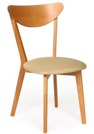 Кухонный стул MAXI (Макси), бук/ткань 86x48,5x54,5 Бежевый/ натуральный бук арт.19593 в Екатеринбурге - изображение