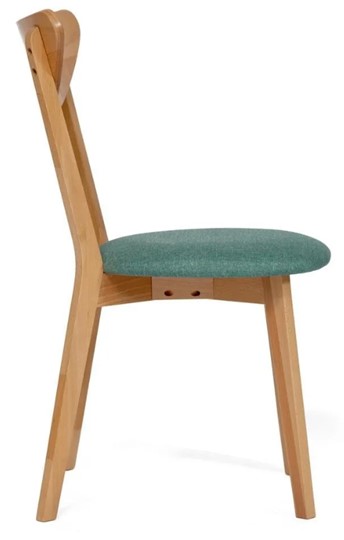 Кухонный стул MAXI (Макси), бук/ткань 86x48,5x54,5 Морская волна/ натуральный бук (2 шт) арт.11773 в Екатеринбурге - изображение 2