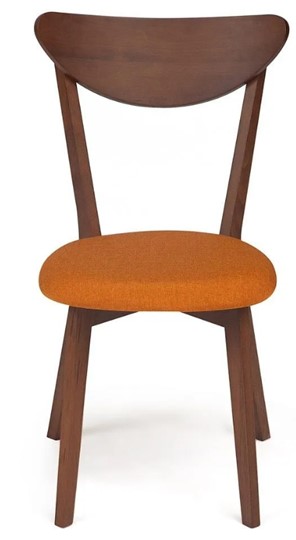 Кухонный стул MAXI (Макси), бук/ткань 86x48,5x54,5 Оранжевый/коричневый арт.19591 в Каменске-Уральском - изображение 1
