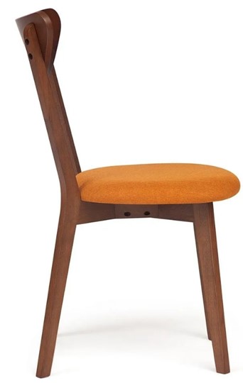 Кухонный стул MAXI (Макси), бук/ткань 86x48,5x54,5 Оранжевый/коричневый арт.19591 в Каменске-Уральском - изображение 2