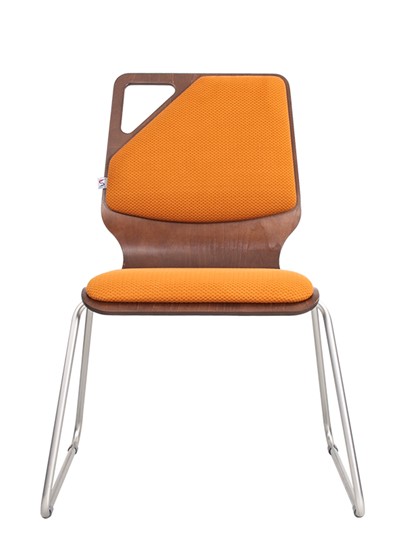 Обеденный стул Molly Wood chrome, ткань AS в Екатеринбурге - изображение 1