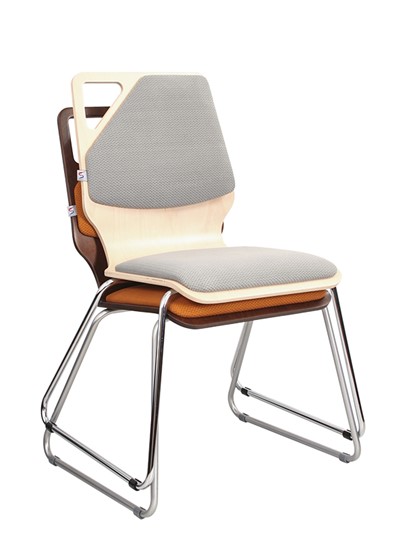 Обеденный стул Molly Wood chrome, ткань AS в Екатеринбурге - изображение 3