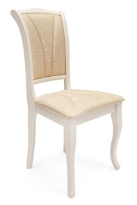 Обеденный стул Opera (OP-SC) 45х53х97 ivory white (слоновая кость 2-5), ткань бежевая (A168B) арт.19444 в Кушве