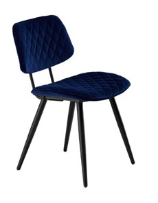 Мягкий стул Фрея, Велюр Tesla 20 (тёмно-синий) / Черный муар матовый в Первоуральске